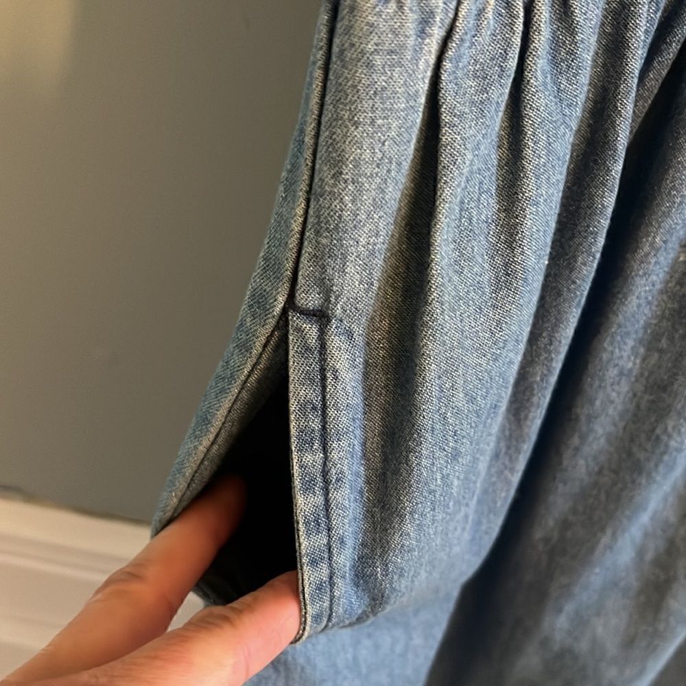 Women’s size 8 Vintage shirt sleeved Denim Dress 100% cotton prairie core - Picture 12 of 14